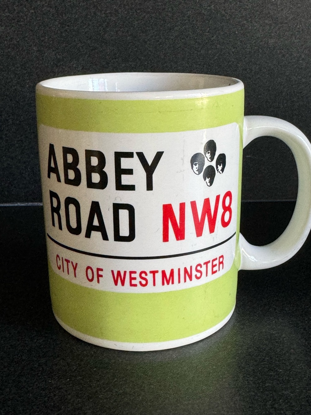 Vintage Collectible The Beatles Abbey Road NW8 Postal Code Ceramic Mug -
